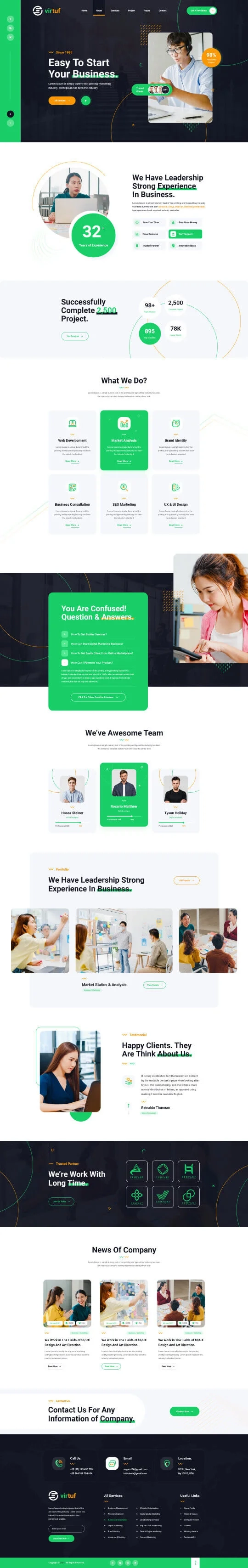 Virtuf - Creative Agency Bootstrap 5 Template