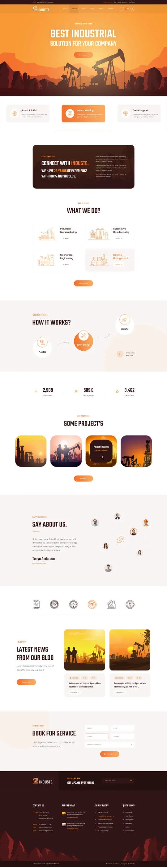 Induste - Industrial & Factory Bootstrap 5 Template